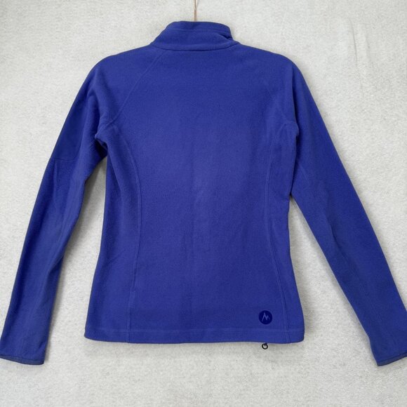 Marmot Jacket Womens XS Purple Polartec Fleece Full Zip Pockets Outdoor D8290 - Picture 10 of 15